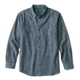 Men's Chambray Long-Sleeve Work Shirt