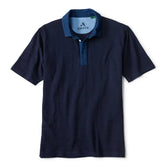 Angler's Indigo Colorblock Polo