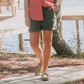 Women's 1856 Stretch Poplin 9" Utility Shorts