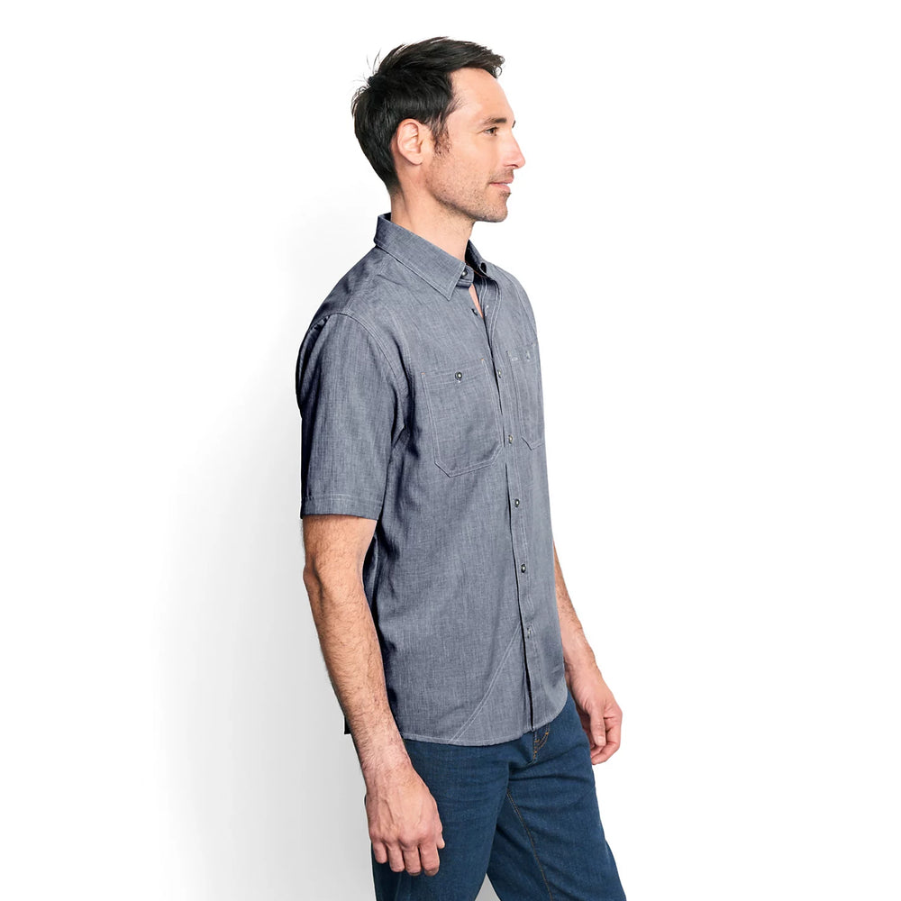 Men's Tech Chambray Short-Sleeve Work Shirt