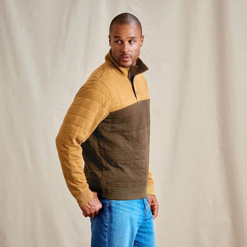 Men's Battenkill Colorblock Quilted 1/4-Snap Sweatshirt