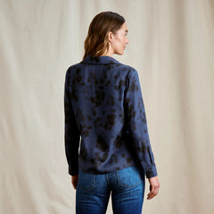 Washable Silk Long-Sleeve Shirt