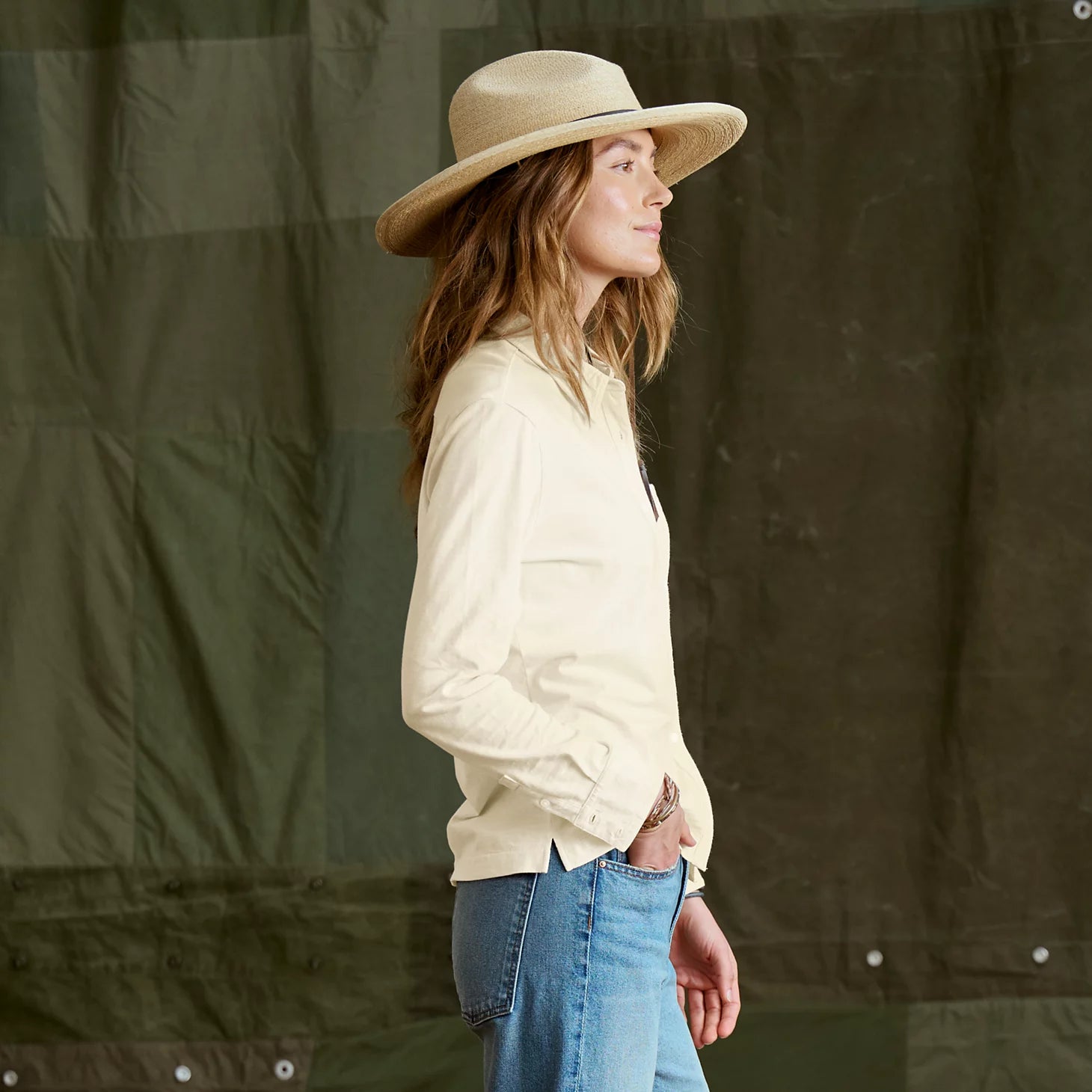 Women's Bromley Knit Button-Down Long-Sleeve Shirt