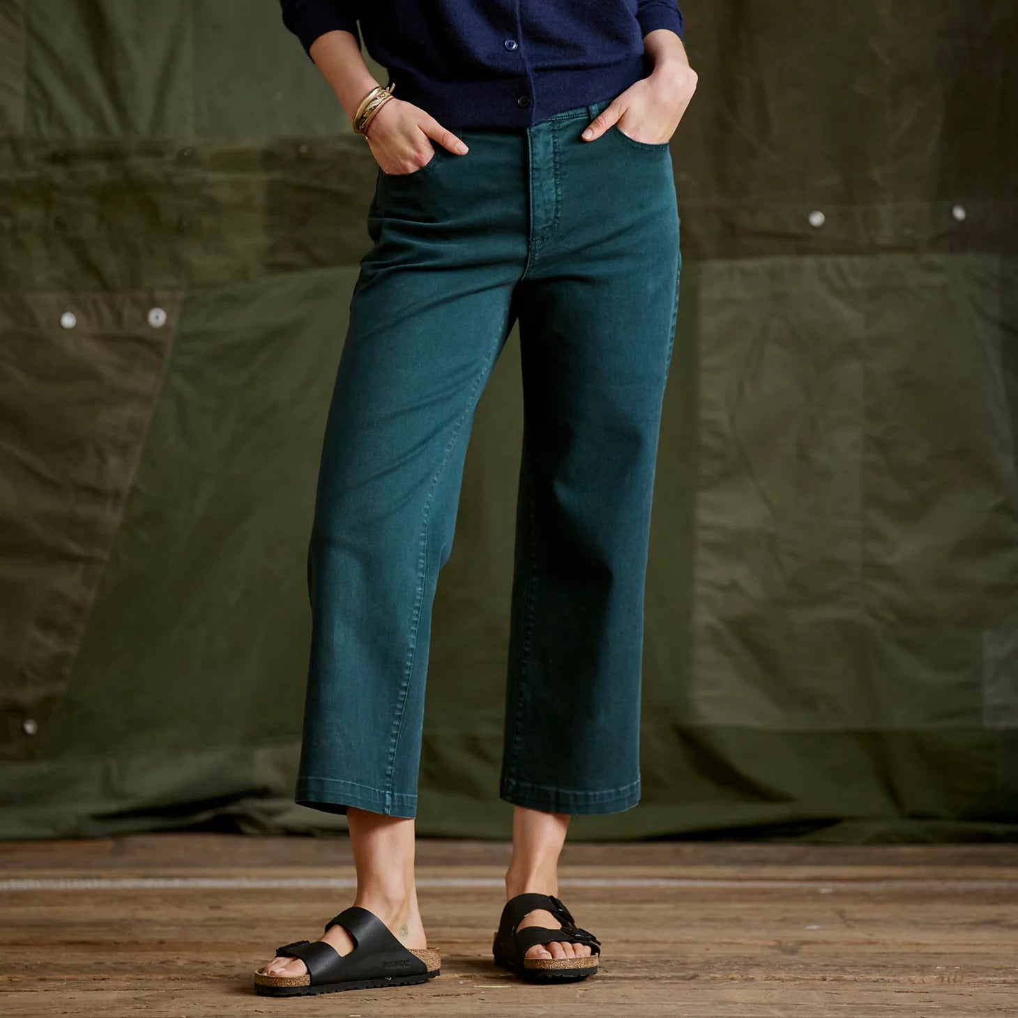 Kut from the Kloth® Charlotte Twill High-Rise Wide-Leg Jeans