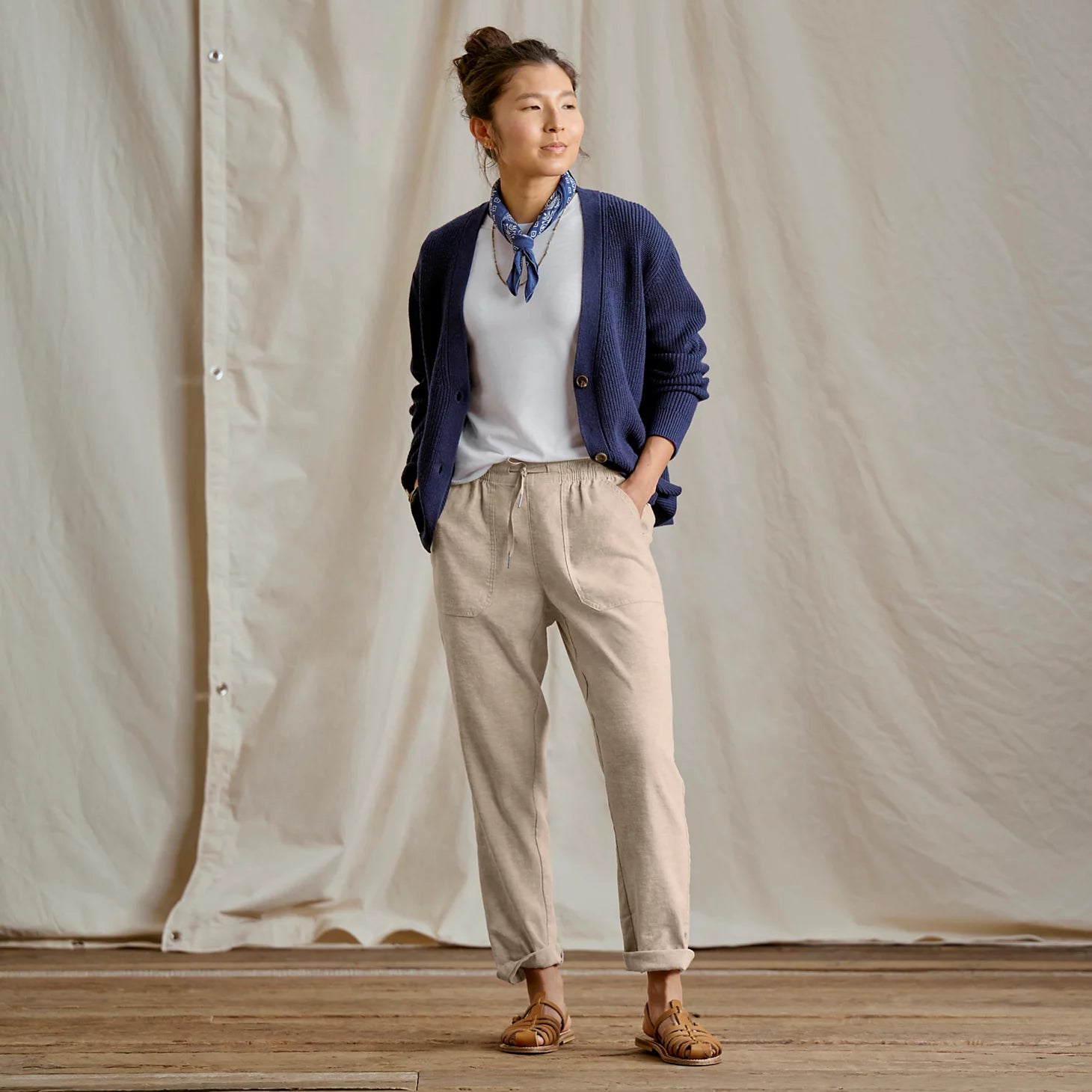 Explorer Performance Linen Ankle Pants