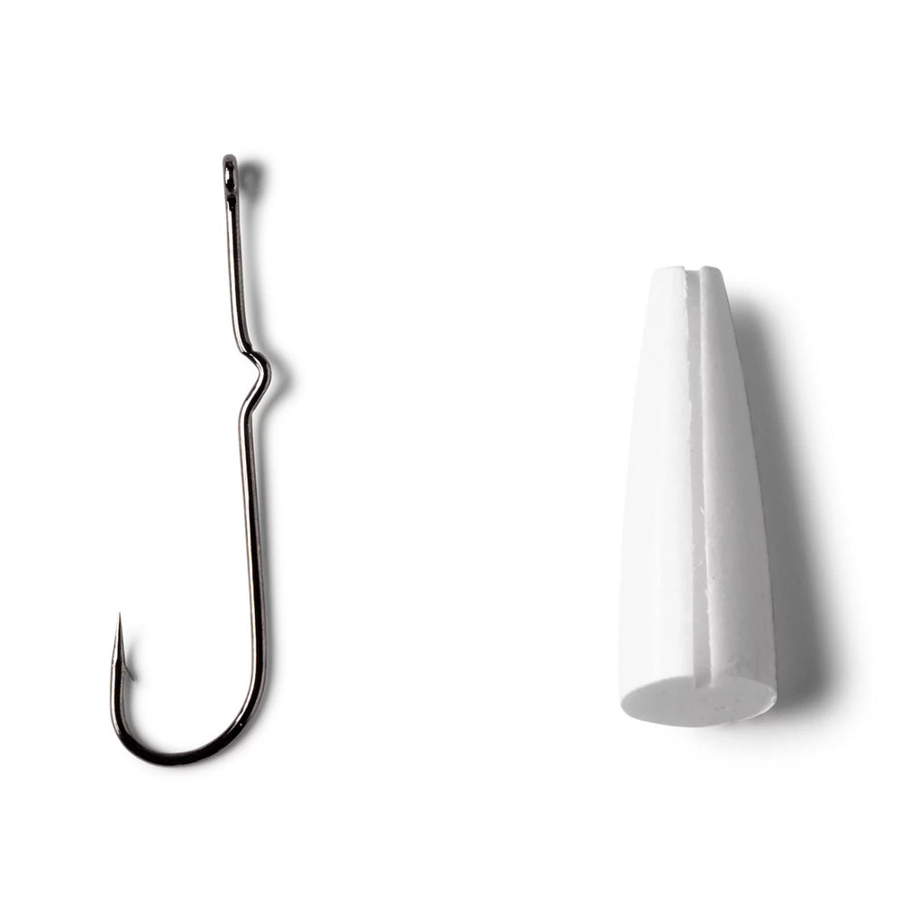 Popper Bodies with Hooks - Bass Popper Bodies with Size 4 and 8 Hooks